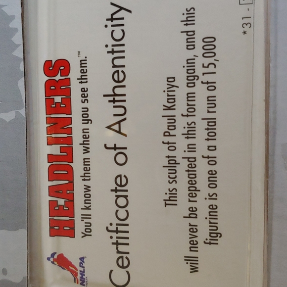 Paul Kariya bobblehead - Picture 5 of 6